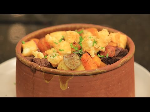 طريقة عمل لحم بالبطاطا والقرع