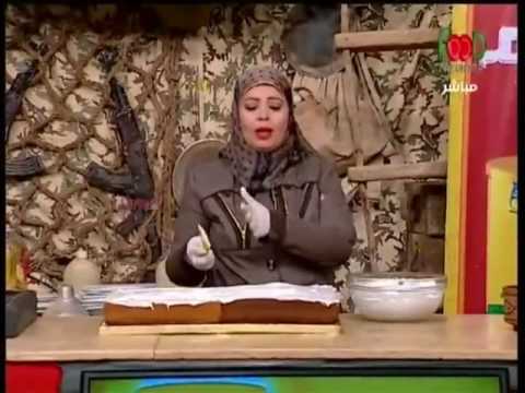 طريقة عمل  تورتة علم مصر 