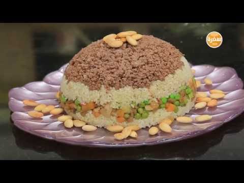 طريقة عمل قالب الارز باللحمة المفرومة والخضار