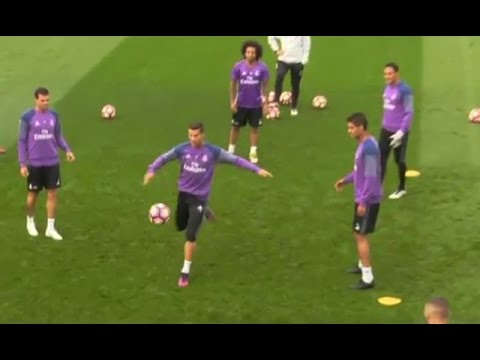 رونالدو يعاقب الصحافيين بعد سخرية زملائه في التمرين