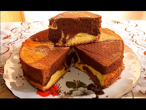 طريقة عمل الكيكة الاسفنجية الرخامية