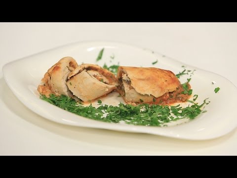 بالفيديو  طريقة عمل صدور دجاج محشوة بالجبن البارميزان