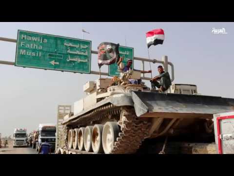 قوات عراقية مشاركة في معركة الموصل ترفع شعارات طائفية