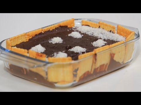 شاهد طريقة عمل تورتة بسكوت بالشكولاتة