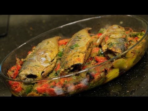 طريقة عمل ماكريل بزيت الزيتون والليمون