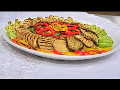 طريقة عمل مقلوبة الفريك بالخضار المشوي