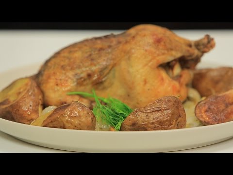 طريقة عمل ومقادير دجاج مشوي في الفرن
