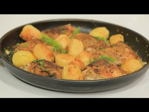 طريقة عمل ومقادير أوراك الدجاج بصوص الليمون