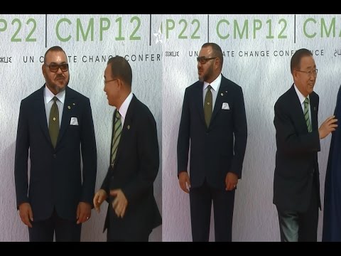 شاهد موقف محرج لبانكيمون أمام الملك محمد السادس