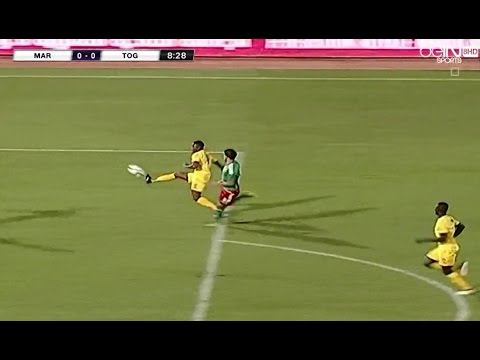 شاهد الهدف الأول لتوغو في مرمى المنتخب المغربي