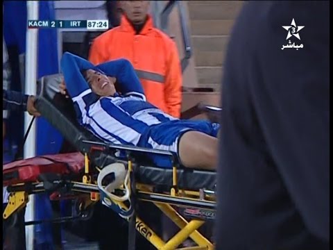 بالفيديو اللاعب إسماعيل بلمعلم يصاب ويخرج باكيًا من المباراة