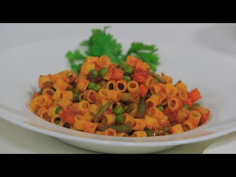 شاهد كيفية إعداد مكرونة بالخضار