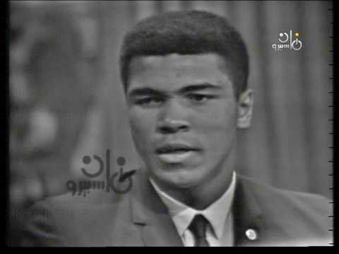 شاهد اللقاء النادر للأسطورة محمد علي كلاي مع ليلى رستم