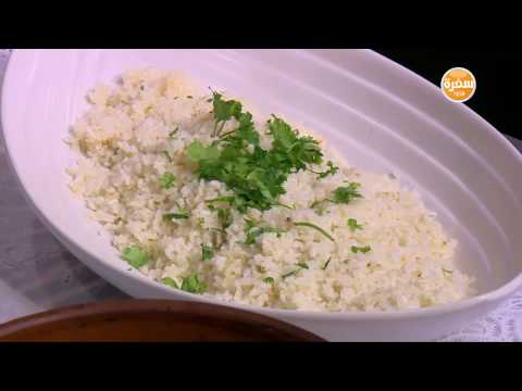 شاهد طريقة إعداد أرز أبيض بالمستكة والمرقة
