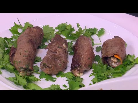 شاهد طريقة إعداد لفائف اللحم