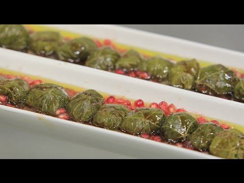 طريقة عمل ورق عنب محشو تبولة