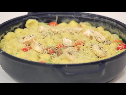 شاهد طريقة إعداد مكرونة باللحم والبسلة