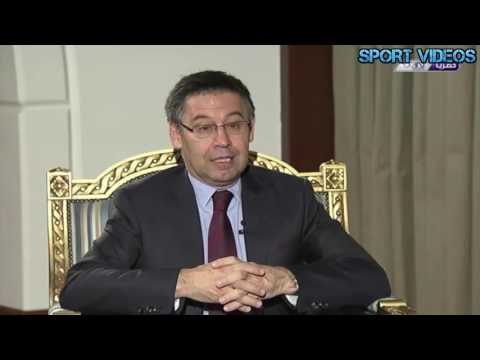 شاهد رئيس برشلونة يعلق على مفاوضات تجديد عقد ميسي
