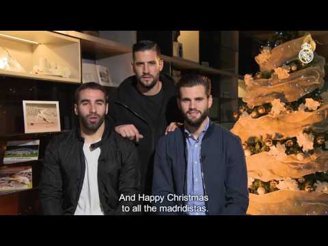 شاهد كيكو وكارفا وناتشو يتمنون عطلات سعيدة لريال مدريد