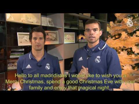 بيبي وفابيو كوينتراو يتمنيان للمدريديين عطلات سعيدة