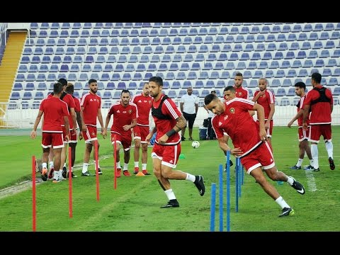 بالفيديو  تدريب المنتخب المغربي في الإمارات الخميس
