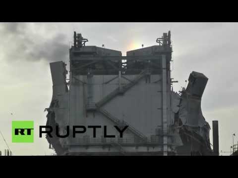 انفجار ضخم يضرب مصفاة اكسون موبيل