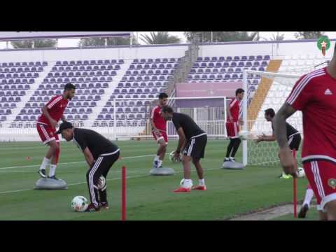 شاهد تدريبات مكثفة للمنتخب المغربي لكرة القدم