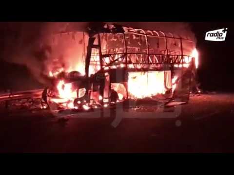 شاهد مقتل 11 شخصًا إثر انقلاب سيارة في المغرب