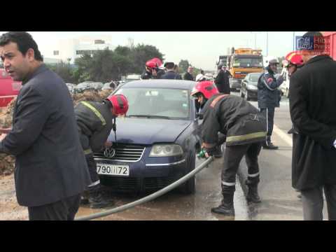 حادث سير خطير لرجال أمن في الدار البيضاء