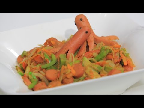 طريقة عمل ومقادير سوسيس بالخضار