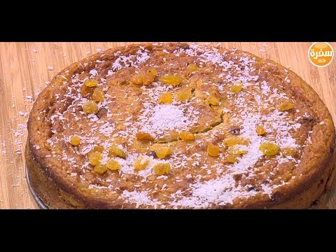 طريقة عمل كيكة بطاطا بجوز الهند
