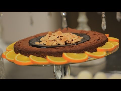 شاهد طريقة عمل ومقادير براونيز باللوز والبرتقال بدون دقيق