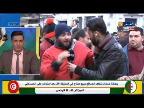 اجواء متابعة الجزائريين لمباراة الخضر ضد تونس