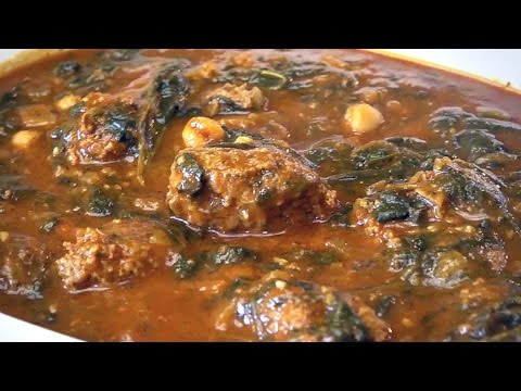 شاهد طريقة عمل مرق السبانخ بكفتة البرغل