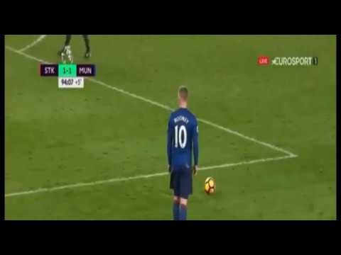 شاهد مانشستر يونايتد يتعادل مع ستوك سيتي في مباراة صعبة