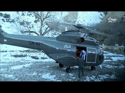 نقل امرأتين حاملتين من إقليم تازة بمروحية الدرك الملكي المغربي