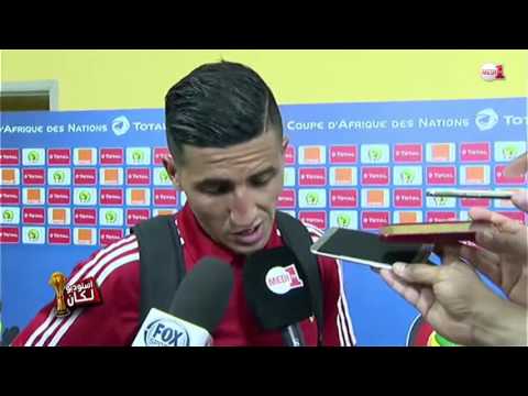 بالفيديو فيصل فجر يفتقد الكلمات للتعليق على إقصاء المنتخب المغربي