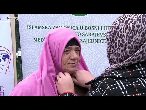 شاهد نساء في سراييفو يحتفلن باليوم العالمي للحجاب