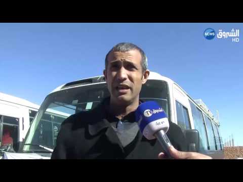 شاهد  إضراب مفتوح  للسائقين في دائرة الأبيض