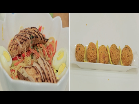 شاهد طريقة إعداد مكرونة بالدجاج والخضار