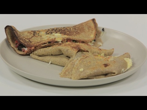 شاهد طريقة إعداد كريب بدقيق أسمر بحشوات مختلفة