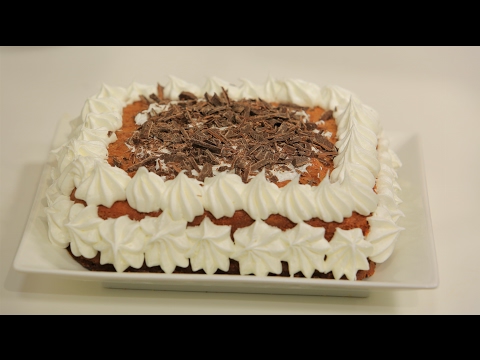 شاهد طريقة إعداد تورتة بالكريمة