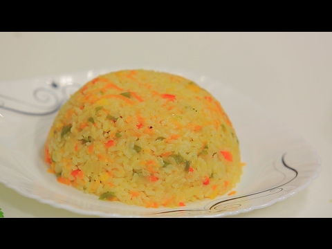 شاهد طريقة إعداد أرز بالفلفل الألوان و الجزر