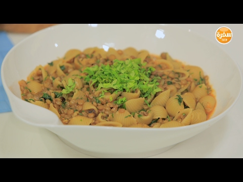 شاهد طريقة إعداد شوربة عدس بالمكرونة