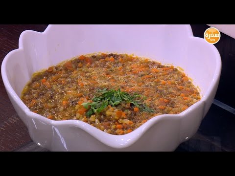 طريقة عمل ومقادير شوربة العدس الأسمر