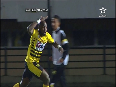 شاهد  الهدف الثالث للمغرب الفاسي