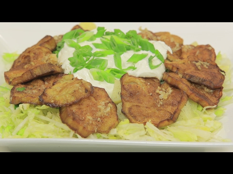 طريقة إعداد سلطة باذنجان و بطاطس