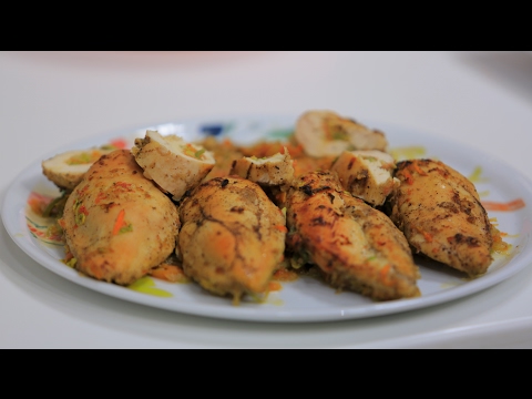 شاهد طريقة إعداد صدور دجاج محشية خضار