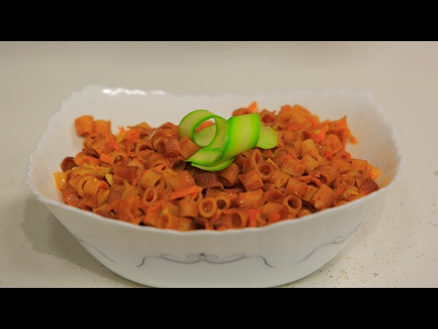 طريقة عمل مكرونة محمرة بالصلصة