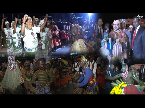 شاهد محمد السادس يستمتع بالرقصات والإيقاعات الزامبية